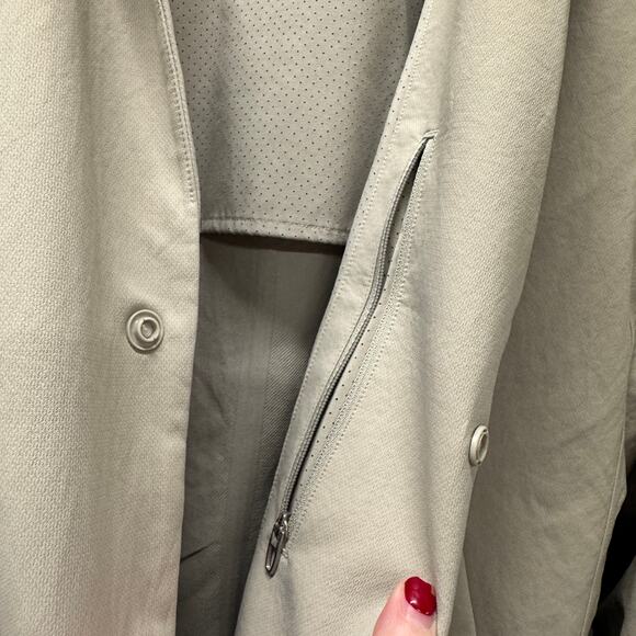 Lululemon Venture Blazer Mens Large Light Khaki Tan Activewear Jacket Snap Up - Picture 10 of 12